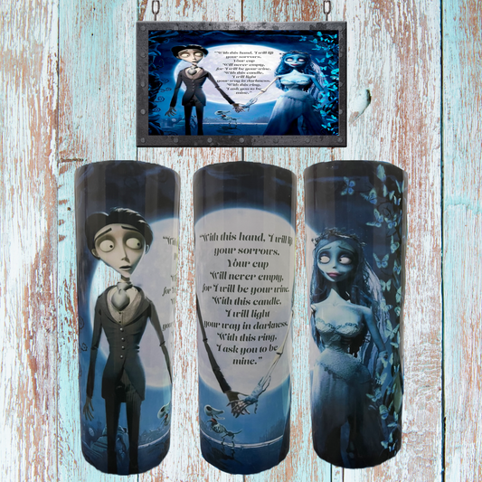 Corpse Bride tumbler 20oz